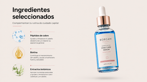 Sérum Capilar Nutritivo con Péptidos de Cobre 30ml
