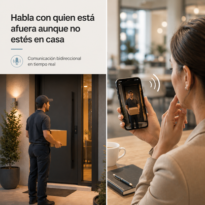 Smart WiFi Doorbell with 1080p Camera + Wireless Receiver | Tuya