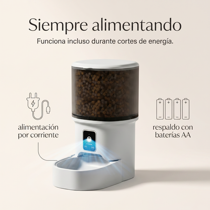 Comedero Automático Inteligente para Gatos y Perros – Cámara WiFi 4L
