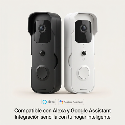 Smart WiFi Doorbell with 1080p Camera + Wireless Receiver | Tuya